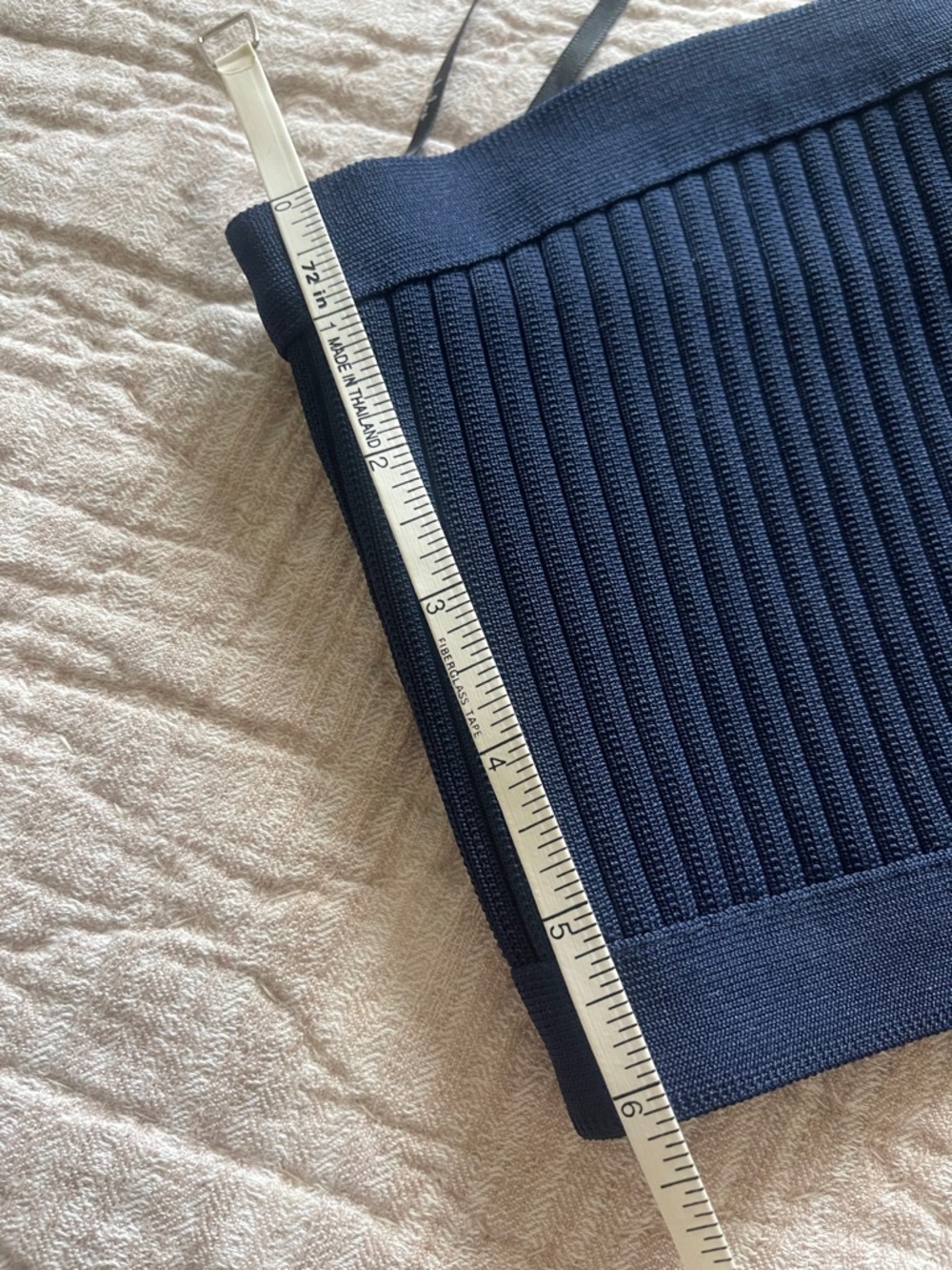 Lulus Navy Ribbed One-Shoulder Knit Dress Set medium - Picture 6 of 8